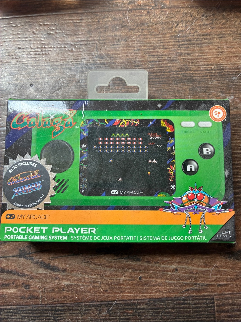 Arcade Pocket Player Portable Gaming System - Green and Black